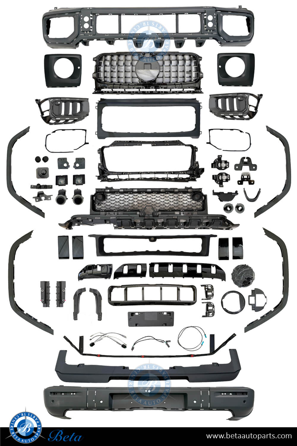 Mercedes G-Class W463 Body Kit Upgrade to 2025 AMG G63 W465 Look Mercedes G-Class W463 Body Kit Upgrade to 2025 AMG G63 W465 Look